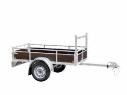 Trailer with aluminium sidewalls price from 509,00 euro